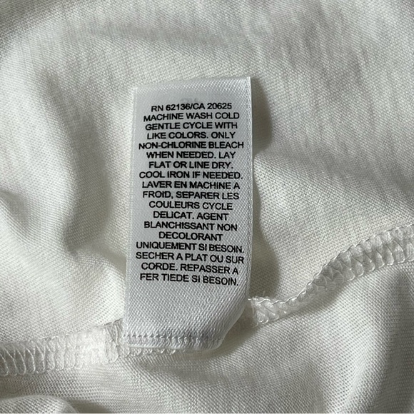 NWT Guess Womens Small S White Tank Shredded Cut Out 80s Retro Slashed Ripped - Picture 12 of 16